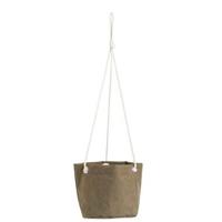 Bloempot hangend Noor - donkergroen - 17xØ18 cm - thumbnail