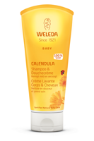 Weleda Calendula baby shampoo & douchecreme 200 Milliliter - thumbnail