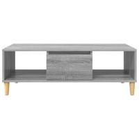 Salontafel Grijs sonoma 103.5 x 60 x 35 cm Bewerkt hout - thumbnail