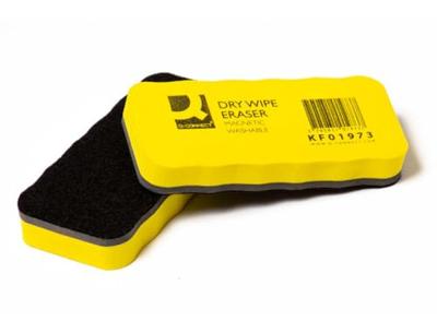 Q-CONNECT bordenwisser, magnetisch, wasbaar, geel Q-CONNECT bordenwisser, magnetisch, wasbaar, geel