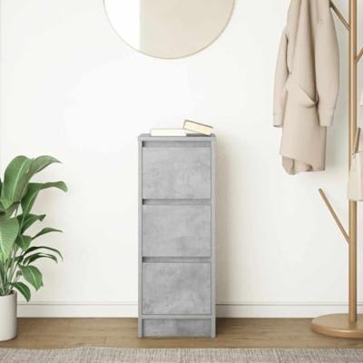 Dressoir 29,5x34x76 cm bewerkt hout betongrijs Dressoir 29,5x34x76 cm bewerkt hout betongrijs