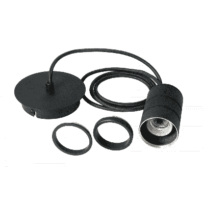 Calex Retro hanglamp, zwarte fittingen E27