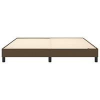 Bedframe zonder matras stof donkerbruin 180x200 cm - thumbnail