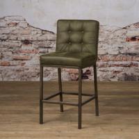 Tower Living Barkruk 'Vasco' (zithoogte 67cm), kleur Groen - thumbnail