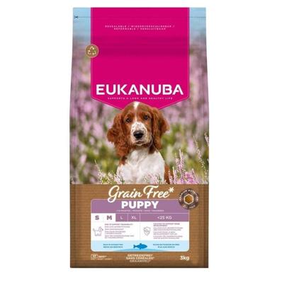 EUKANUBA Grain Free Puppy Small/Medium Ocean Fish - droog hondenvoer - 3kg