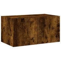 Tv-wandmeubel met LED-verlichting 60x35x31 cm gerookt eiken - thumbnail