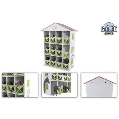 Kids Globe paardenstal met 12 boxen 1:24