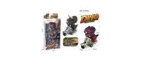Dino op motor frictie 12cm set a 2 - thumbnail