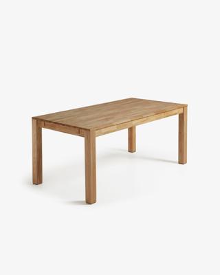 Kave Home uitschuifbare eettafel 'Isbel' eiken naturel, 120-200 x 75cm Kave Home uitschuifbare eettafel 'Isbel' eiken naturel, 120-200 x 75cm