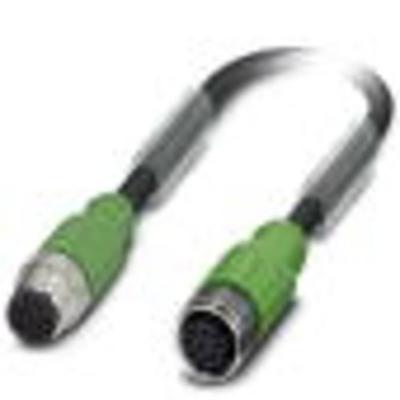 Phoenix Contact 1522972 Sensor/actuator aansluitkabel M12 Aantal polen (sensoren): 8 Stekker (recht) op koppeling (recht) 0.60 m 1 stuk(s) Piece