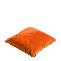 Sierkussen 45x45 Velvet orange piping full - thumbnail