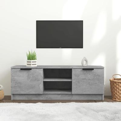 Tv-meubel 102x35x36,5 cm bewerkt hout betongrijs Tv-meubel 102x35x36,5 cm bewerkt hout betongrijs