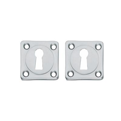 Intersteel rozetten vierkant met sleutelgat - chroom mat