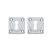 Intersteel rozetten vierkant met sleutelgat - chroom mat - thumbnail