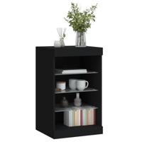 Dressoir met LED-verlichting 41x37x67 cm zwart - thumbnail