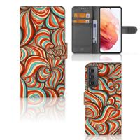 Samsung Galaxy S21 Hoesje Retro - thumbnail