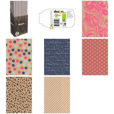 Gw paper printed kraft 200x70cm sw