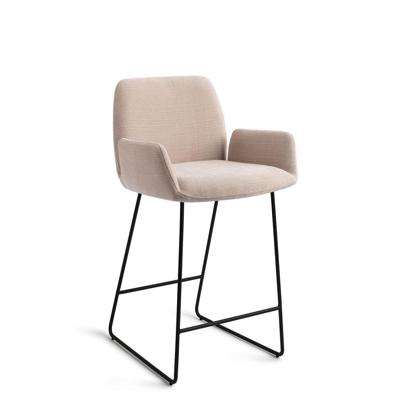 Jesper Home Misaki barkruk H65 Sand Strand slide black