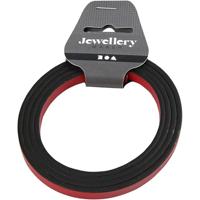 Creativ Company Band van imitatie leer, b: 10 mm, dikte 3 mm, rood, 1 m/ 1 doos - thumbnail