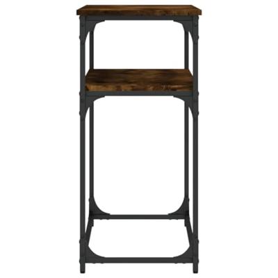 Wandtafel 100x35,5x75 cm bewerkt hout gerookt eikenkleurig Wandtafel 100x35,5x75 cm bewerkt hout gerookt eikenkleurig