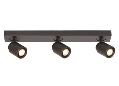 Freelight Spot Razza 3 lichts L 54 cm GU10 zwart