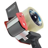 Verpakkingstape dispenser Rapesco Germ-Savvy 960 antibacterieel met transparante tape zwart - thumbnail