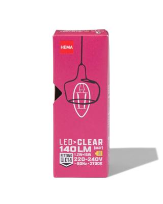 HEMA Led kaars clear E14 1.2W 140lm