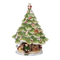 Villeroy & Boch Christmas Toys Muziekdoos Kerstboom met kinderen 30 cm - thumbnail
