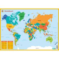 Deltas Educatieve onderlegger - wereldkaart - thumbnail