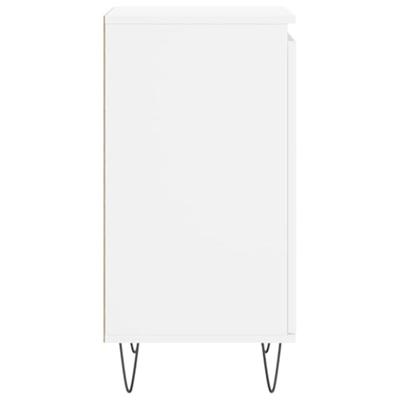 Dressoirs 2 st 40x35x70 cm bewerkt hout wit