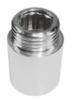 Wiesbaden kraanverlengkoppeling 3/8 x 50 Chr - thumbnail