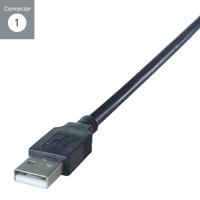 Computer Gear 26-2900 - 2M USB 2 Aansluitkabel - Een Mannelijke naar B Mannelijke Printer etc(Zwart) - thumbnail