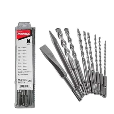 Makita Accessoires boor-/beitelset 10-delig - d-46361 d-46361