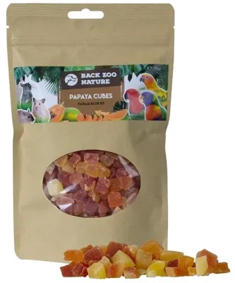 Back zoo nature Papaya cubes 50g