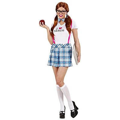 Nerdy schoolmeisje kostuum dame