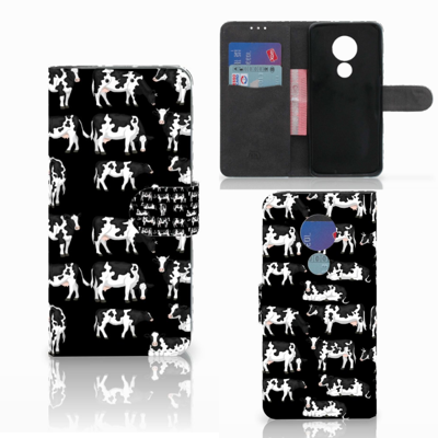 Motorola Moto G7 Power | Telefoonhoesje | Met pasjeshouder | Koetjes Motorola Moto G7 Power | Telefoonhoesje | Met pasjeshouder | Koetjes