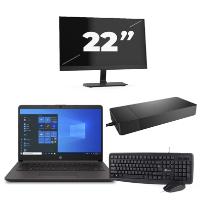 HP 240 G8 - Intel Core i3-10e Generatie - 14 inch - 8GB RAM - 256GB SSD - Windows 11 Home + 1x 22 inch Monitor HP 240 G8 - Intel Core i3-10e Generatie - 14 inch - 8GB RAM - 256GB SSD - Windows 11 Home + 1x 22 inch Monitor