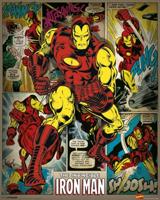 Poster Marvel Comics - Iron Man - Retro 40x50cm - thumbnail