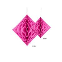 Honeycomb Diamant Donker Roze 20cm - thumbnail