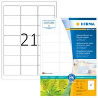 Etiket HERMA recycling 10727 63.5x38.1mm 1680stuks wit - thumbnail