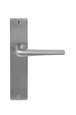 Deurklink Arcos massief op langschild