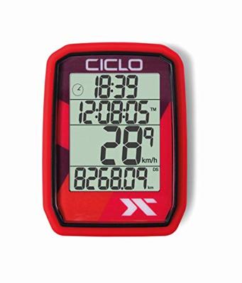 CICLOSPORT fietscomputer "protos 105" bike computer protos 105 red