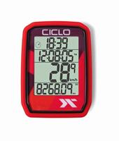 CICLOSPORT fietscomputer "protos 105" bike computer protos 105 red - thumbnail
