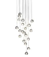 Terzani - Mizu R26SQ Hanglampen Helder Kristal / Wit - thumbnail