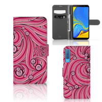 Samsung Galaxy A7 (2018) Hoesje Swirl Pink - thumbnail