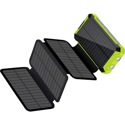 RealPower PB-20000 Solar 20000 mAh Draadloos opladen Zwart, Groen RealPower PB-20000 Solar 20000 mAh Draadloos opladen Zwart, Groen