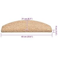 Trapmatten 30 st 65x21x4 cm goudkleurig - thumbnail