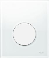 Urinoir Bedieningsplaat TECE Loop Glas Wit 10,4x12,4 cm (met witte toets) - thumbnail
