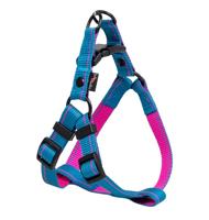 Jack and Vanilla Y-tuig kleine hond - Blauw / roze - XS - thumbnail