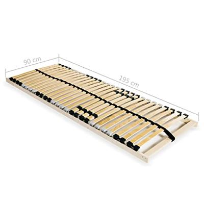 VidaXL Lattenbodem met 28 latten 7 zones 90x200 cm